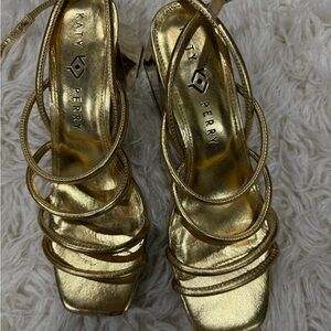 Katy Perry Collections Metallic Gold Heels